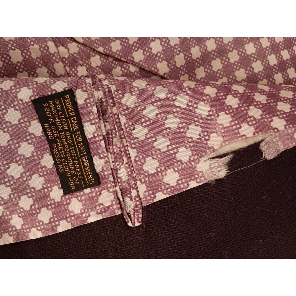 Van Gogh Knit By Brad Dawson Blazer Jacket Size 40L Purple - Picture 10 of 12